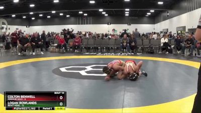 105 lbs Round 3 - Colton Benwell, Missouri Gold vs Logan Rowlands, Beast Mode