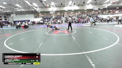 174 lbs Cons. Round 4 - Cameron Nesbitt, Cumberland (Tenn.) vs Jordan Lomeli, Oklahoma City