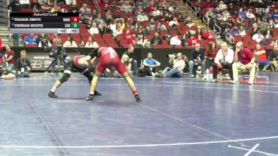 1A-150 lbs Semifinal - Tiernan Boots, Lisbon vs Teague Smith, West Hancock, Britt