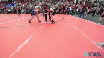 80-85 lbs Semifinal - Kordon Thomas, Enid Youth Wrestling Club vs Blake Holzbaugh, Team Guthrie Wrestling