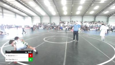 102 lbs 3rd Place - Yaziel Navarro, El Paso Wildcats WC vs Mason Carrillo, Belen Jr Wrestling