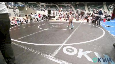 49 lbs Rr Rnd 2 - Brady Wood, Oklahoma Strong-Blue 9U vs Luis Lopez, MOJO Mulisha 9U