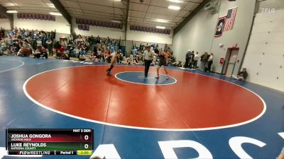 138A Quarterfinal - Luke Reynolds, Natrona County vs Joshua Gongora, Jackson Hole