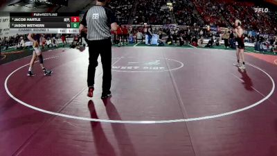 3A 132 lbs Champ. Round 1 - Jason Wethern, Valley vs Jacob Hartle, New Plymouth