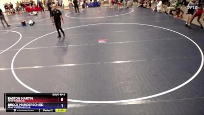 110 lbs Cons. Round 3 - Easton Martin, APEX WRESTLING vs Brock Manderschied, Peak Wrestling Club