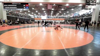 138 lbs Champ. Round 1 - Beau Underwood, KCTC vs Justin Mikessell, Victory