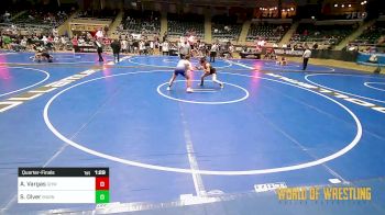 115 lbs Quarterfinal - Angelina Vargas, Greater Heights Wrestling vs Saige Olver, Mat Assassins