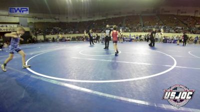 64 lbs Quarterfinal - Parker Mabe, Quezada Wrestling Academy vs Colson Beckley, Team Tulsa Wrestling Club