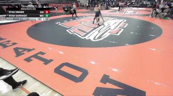 149 lbs Champ. Round 2 - Ryan Hinger, Elmhurst University vs Ryan Santiago, Wilkes University