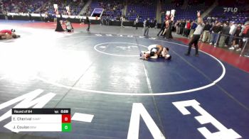 150 lbs Round Of 64 - Ezekiel Cherival, Hampden Charter East vs Jacob Coulon, Bow