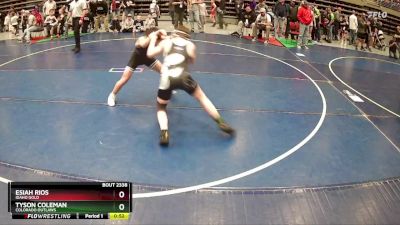 102 lbs Semifinal - Tyson Coleman, Colorado Outlaws vs Esiah Rios, Idaho Gold