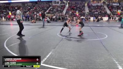 67 lbs Cons. Round 2 - Landon Wagner, Olathe Raptor WC vs Luke Maier, SlyFox Wrestling Academy