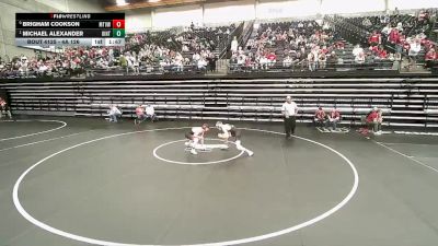 4A 126 lbs Quarterfinal - Michael Alexander, Uintah vs Brigham Cookson, Mt View