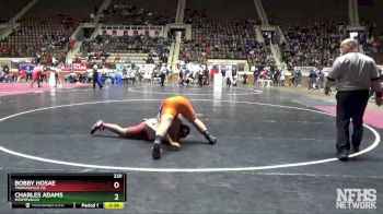 220 lbs Cons. Semi - Charles Adams, Montevallo vs Bobby Hosae, Thomasville HS