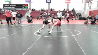 130 lbs Quarterfinal - Cooper Mathews, Black Fox vs Mason Whitney, Mat Assassins