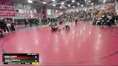 140 lbs Cons. Round 5 - Kiara Gomez, Murrieta Valley vs Yareli Mancilla, Eisenhower