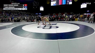 285 lbs Cons. Sub-rd Of 16 - Henry Vander Heiden, WI vs Cael Leisgang, WI