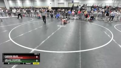 100 lbs 5th Place Match - Carson Miles, Grindhouse Wrestling Club vs Urijah Courter, Sebolt Wrestling Academy