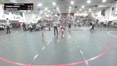 120 lbs Quarterfinal - Sean Willcox, St. John Bosco vs Edward Ramirez, Rancho Mirage