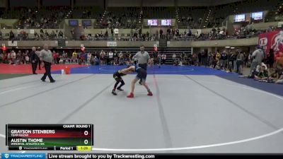 70 lbs Champ. Round 1 - Grayson Stenberg, Team Nazar vs Austin Thome, Immortal Athletics WC