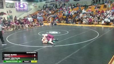 132 lbs Quarters & 1st Wb (16 Team) - Danny Krutules, Central (Carroll) vs Brody Burke, Chestatee