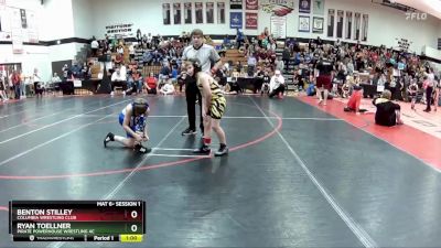 75B Round 1 - Benton Stilley, Columbia Wrestling Club vs Ryan Toellner, Pirate Powerhouse Wrestling Ac