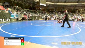 120 lbs Consi Of 8 #2 - Zoe Gabel, Pikes Peak Warriors vs SophieAnn Brown, Storm Wrestling Center