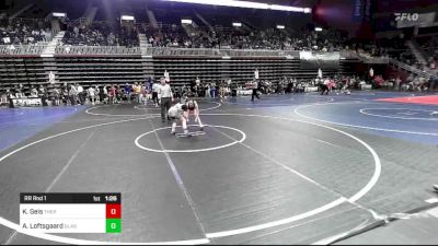 109 lbs Rr Rnd 1 - Kylie Geis, Thermopolis WC vs Ainsley Loftsgaard, Glasgow WC