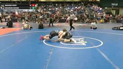 157 lbs Consi Of 64 #1 - Brooks Kopp, TN vs Branson Dodge, FL