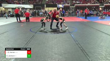 50 lbs Quarterfinal - Gradin Varner, Baker Wrestling Club vs Barrett Jackson, Eastside United