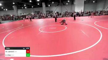 114 lbs Quarterfinal - Wyatt Leonard, High Desert Jets vs KeMar Allen, Pirates Wrestling