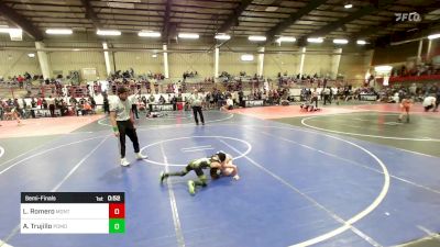 54 lbs Semifinal - Landon Romero, Monte Vista Takedown Club vs Aurelius Trujillo, Pomona Elite