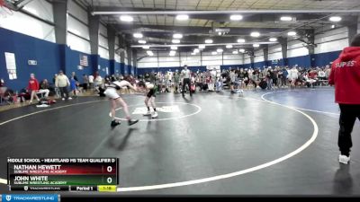 95 lbs Cons. Round 2 - Nathan Hewett, Sublime Wrestling Academy vs John White, Sublime Wrestling Academy