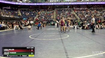 2A 120 lbs Semifinal - Josh Miller, Seaforth vs Drake Parker, Forbush