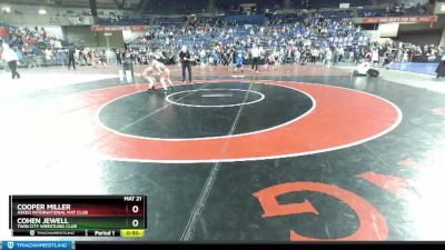 77 lbs Cons. Round 5 - Cohen Jewell, Twin City Wrestling Club vs Cooper Miller, Askeo International Mat Club