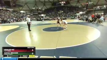 Girls 135 lbs Cons. Round 4 - Amailee Niz, Yelm (Girls) vs Sophia Breaker, Monroe (Girls)