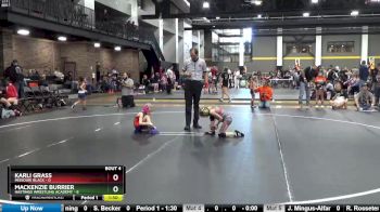 52 lbs Round 2 (4 Team) - MacKenzie Burrier, Hastings Wrestling Academy vs Karli Grass, Missouri Black