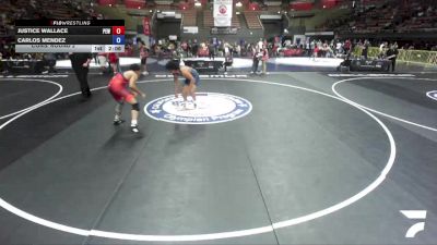86 kg Cons. Round 2 - Justice Wallace, Pacific Edge Wrestling vs Carlos Mendez