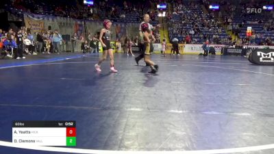 60 lbs Semifinal - Alyson Yeatts, Hickory vs Danika Clemons, Valley