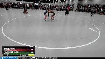 120 lbs Cons. Round 3 - Shelby Coyle, Amped Wrestling Club vs Mackenzie Olson, Nebraska