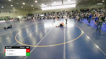 118 lbs Cons. Round 2 - Gabriel Hawes, Team Prestige vs Traxsten Wilson, Cougars Wrestling Club