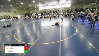 118 lbs Cons. Round 2 - Gabriel Hawes, Team Prestige vs Traxsten Wilson, Cougars Wrestling Club