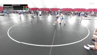180-180 lbs Round 1 - Keith Harmon, Franklin Central Flashes vs George Flaig, Grayslake Central