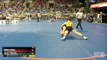 172 lbs Champ. Round 1 - Kenny Smith, Deslacs-Burlington vs Benet Giesler, Ellendale-Edgeley-Kulm
