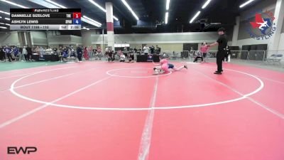 110 lbs Rr Rnd 5 - Dannielle Sizelove, The Woodlands High School Wrestling vs Ashlyn Lewis, Spartan Mat Club