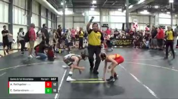 60 lbs Semis & 1st Wrestleback (8 Team) - Cal Satterstrom, The Funky Singlets Teal vs Anden Rathgeber, East Kansas Eagles