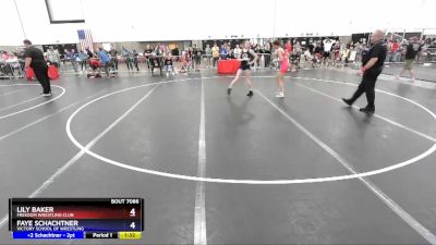 108 lbs Semifinal - Lily Baker, Freedom Wrestling Club vs Faye Schachtner, Victory School Of Wrestling