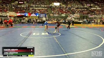 AA - 120 lbs Semifinal - Hunter Arriaga, Flathead (Kalispell) vs Chris Grossman, Billings Skyview