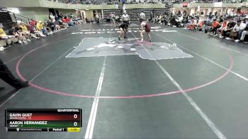 160 lbs Quarterfinals (8 Team) - Aaron Hernandez, Hersey vs Gavin Gust, Dover Eyota