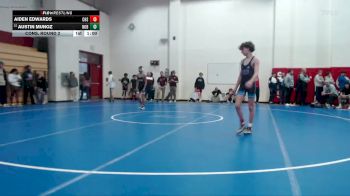 106 lbs Cons. Round 2 - Austin Munoz, Noblesville vs Aiden Edwards, Carroll High School